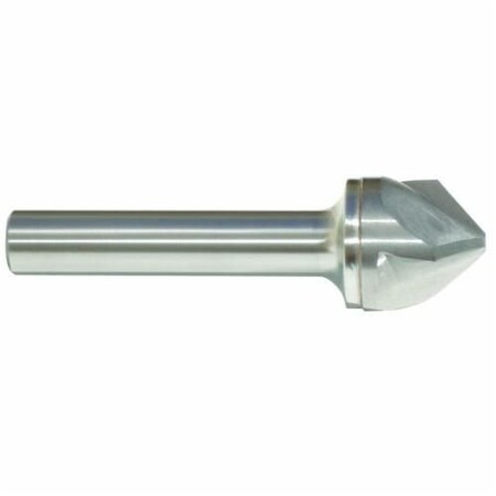 Morse Machine Countersink, Series 5753, 112 Body Dia, 312 Overall Length, 34 Shank Dia, 3 Flutes, 56170